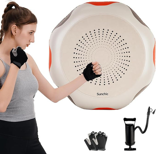 Inflatable Boxing Machine, Sunchic 2025 New Model Boxing Equipment with Boxing Gloves, Wall-Mounted Boxing Machine for Adults & Youth Boys and Girls,Interactive Professional Training, Stress Relief