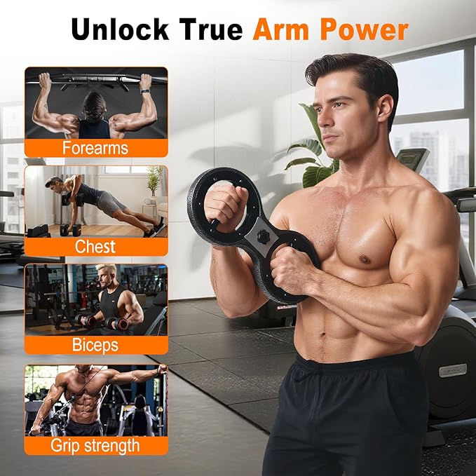 HOTWAVE Burn Machine Arm Workout, Spinning Rotator Shoulder Burn Machine - 360 Degree Rotating Burn Machine Arm Workout Equipment Machine for Men&Women with Boxing Gloves Adjustable Resistance