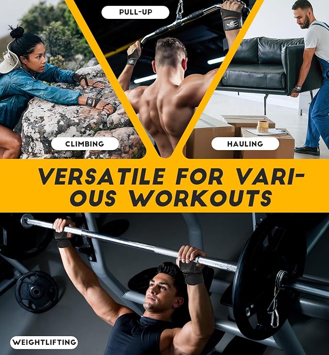HiRui Ventilated Workout Gloves for Men Women, Built-in Wrist Wraps and Non-Slip Palm Silicone to Avoid Calluses, Exercise Gym Gloves for Training Powerlifting Weightlifting, Size : Small