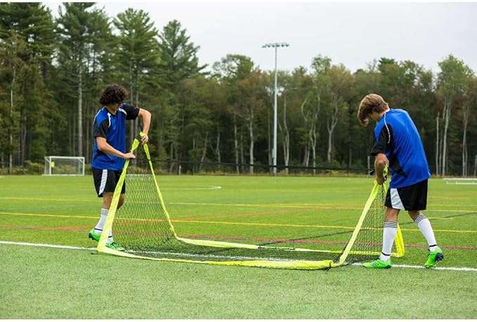 Franklin Sports Blackhawk Backyard Soccer Goal - Portable Pop Up Soccer Nets - Youth + Adult Folding Indoor + Outdoor Goals - Multiple Sizes + Colors - Perfect for Games + Practice