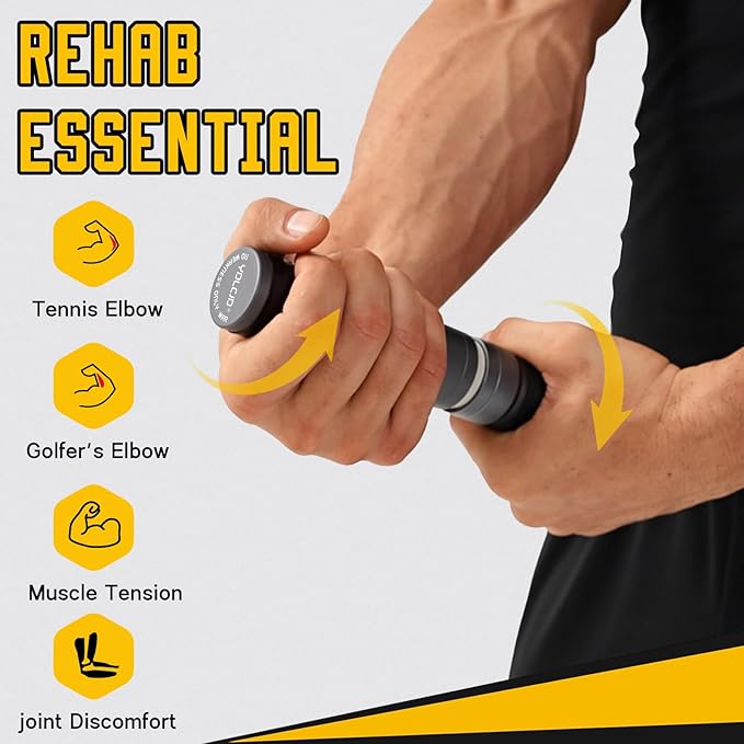 grip strength trainer, Adjustable Metal Design with Silicone Handle,Forearm strengthener Tool for Physical Therapy, Recovery（Red knob）
