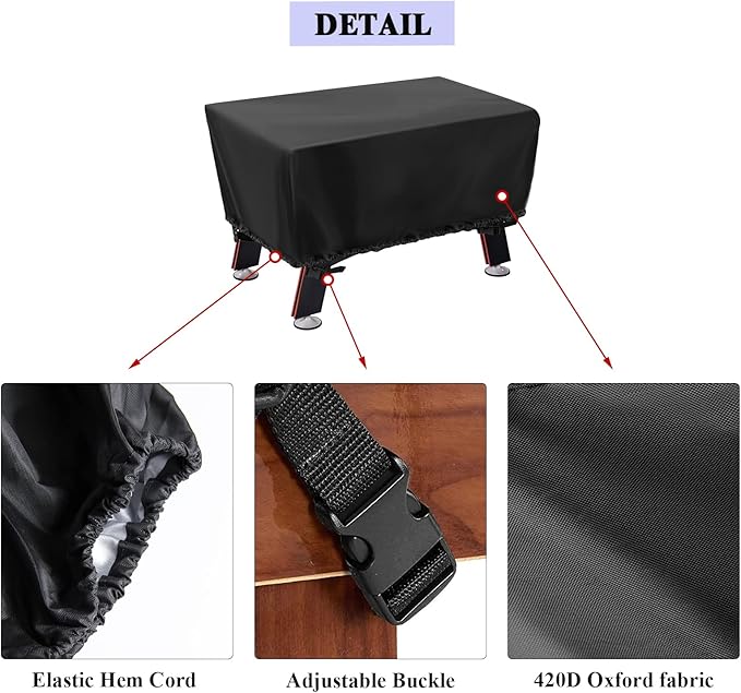 Foosball Table Cover, Waterproof Football Table Cover Soccer Table Cover Outdoor Indoor Fooseballs Table Covers (57X45X30 inch)