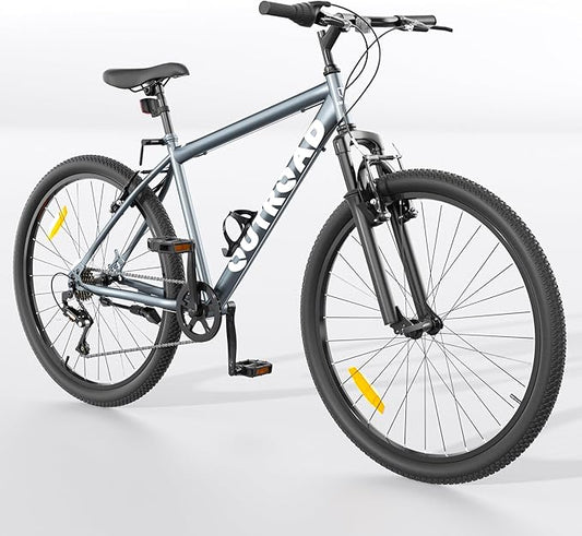 26 inch Mountain Bike with Lightweight Cycling Bicycles, Dual Disc/V Brake,Metal Frame Bicycle for Men and Women, Adult