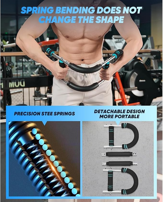 Twister Arm Trainer, Adjustable 40-100lbs Chest Workout Equipment, Chest Trainer for Men, Shoulder Muscle Training Fitness Equipment, Detachable Design Fitness Anywhere