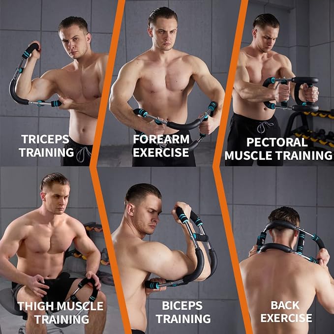 HOTWAVE Twister Arm Trainer, Chest Workout Equipment Exerciser for Men, Adjustable Arm and Chest Twister Trainer for Women - Portable Home Strength Training Fitness Equipment for Upper Body Muscle