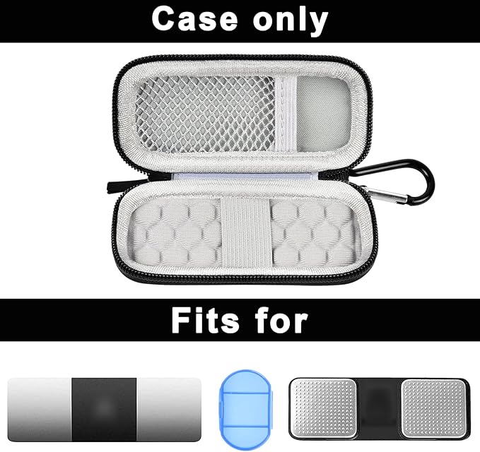 Heart Rate Monitor Case Compatible with AliveCor Kardia Mobile Personal ECG/for AliveCor KardiaMobile 6L for Apple Android Smartphone, Mini Portable Heart Rate Device Storage Carrying Holder-Box Only