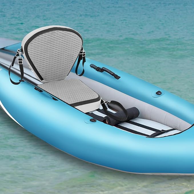 Kayak Seats, Thicken Seat Cushion for Kayaks, Canoe Seats with Detachable Storage Bag, Fishing Boat Seat Cushion Pad with Back Support for Universal Sit