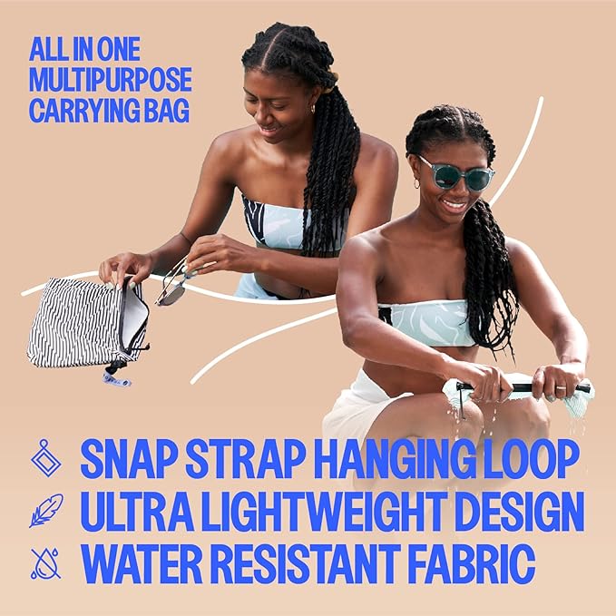 Acteon Wet Dry Bag, Large Travel Water-Resistant Swimsuit & Clothes Organizer, Foldable Pocket Sized Pool, Beach & Gym Bags, Fit for Bikini, Swim Workout Shoes & Towels, Toiletries, Dirty Laundry