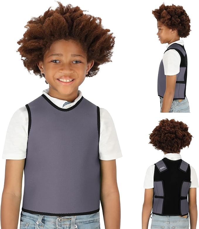 Special Supplies Sensory Compression Vest Deep Pressure Comfort (Grey, Small)