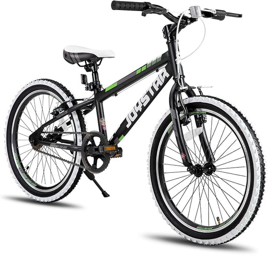 JOYSTAR Lubbock 20 24 Inch Kids Bike for Boys & Girls Ages 7-12 Years Hardtail Mountain Bike for Kids with 1-Speed/7-Speed Drivetrain, White Wall Knobby Tires, Kids' Bicycle