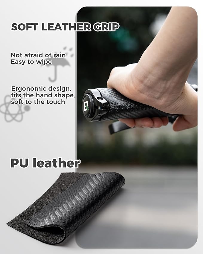 ROCKBROS Ergonomic Design Mountain Bike Grips,Double Lock-on and Non-Slip Bike Grips,Cushioned Comfortable Bicycle Handlebars Grips,for Commuting.