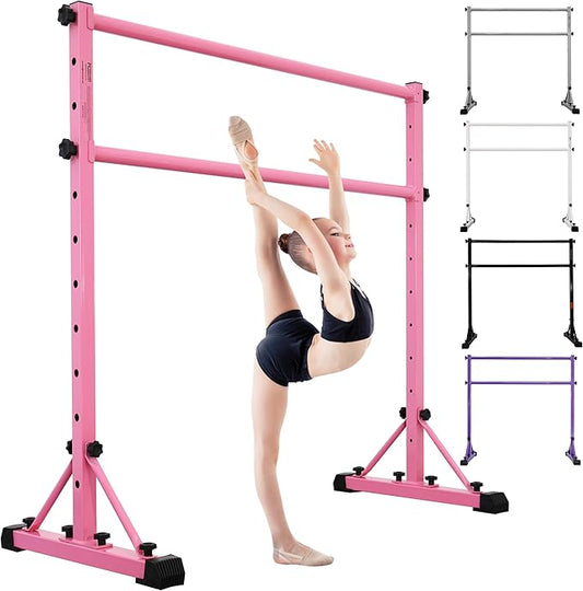 Adjustable Ballet Barre,Portable Dance bar,Fitness Equipment for Dance & Balance Excercise,Super Sturdy for Balance Workout,Weight Limit 250 LBS