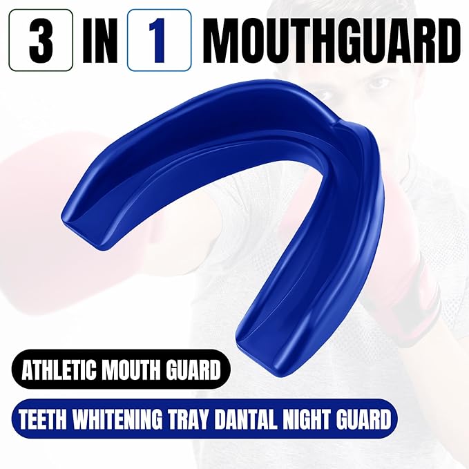 Kathfly 50 Pcs Football Mouth Guards Bulk Sports Mouth Pieces Protection Silicone Athletic Braces Football Accessories Teeth Armor Adult Teenager Teeth Armor for Boxing Basketball Hockey