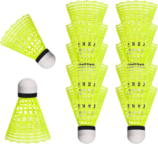 12 Pack Nylon Badminton Shuttlecocks Badminton Birdie Balls with Great Stability and Durability,Shuttlecock Indoor Outdoor Sports Hight Speed Training