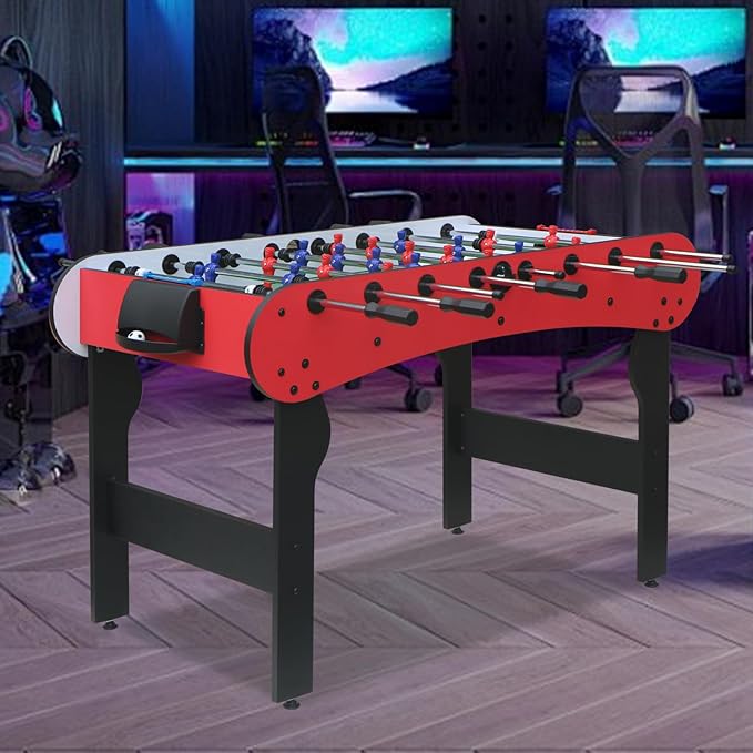 5ft Foosball Table，Mini Competition Soccer Table Game with All Accessories, Leg Levelers and Heavy-Duty Legs. Perfect for Home, Game Rooms, and Parties