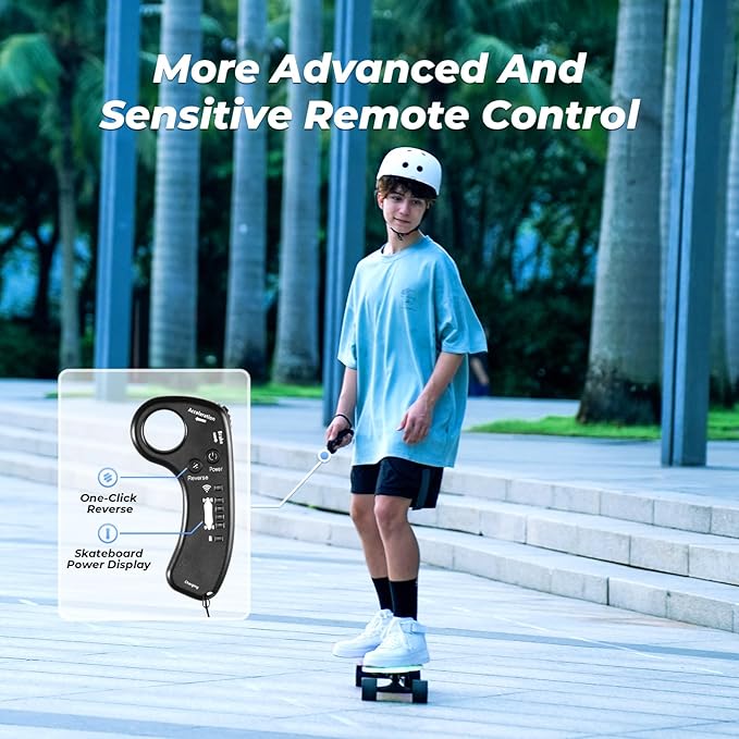 isinwheel V4/V6/V6pro/V8/V10 Electric Skateboard with Remote, 250W/450W/500W/1200W/3000W Brushless Motor, 9Mph/12Mph/30 Mph /32Mph Top Speed, Electric Longboard for Adults ＆Teens