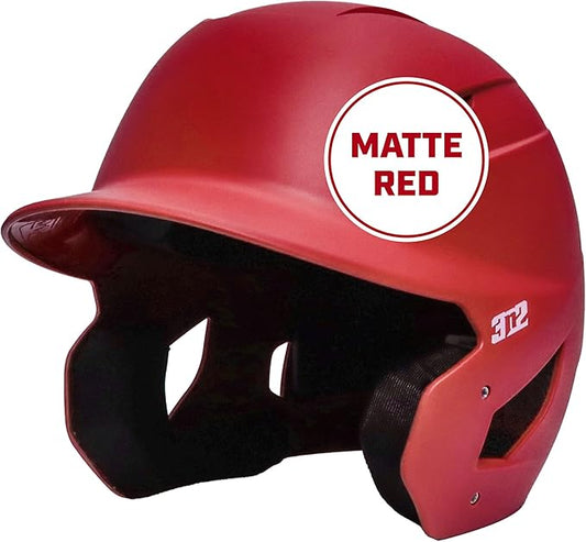 3N2 Pro Clutch Baseball Helmet - Ventilated High-Impact Shell, Moisture-Wicking Padding - Matte