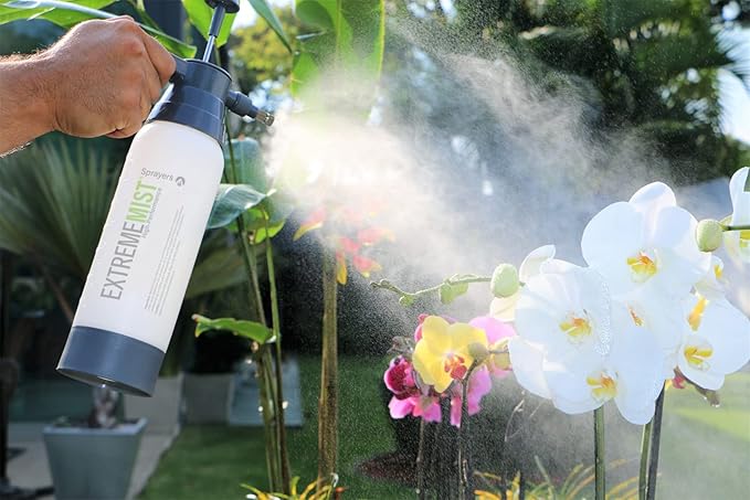 ExtremeMIST High-Performance Garden Sprayer - Ultimate Plant Mister & Spray Bottle for Plants - Horticultural Hand Pump Sprayer with Adjustable Brass Nozzle - Outdoor & Indoor Plant Humidifier - 20 Oz