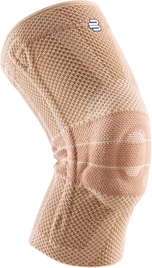 Bauerfeind GenuTrain Knee Support Brace (New Version) - Targeted Support for Pain Relief & Stabilization for Weak, Swollen & Injured Knees & Arthritis - Size 4C, Comfort - Color Nature