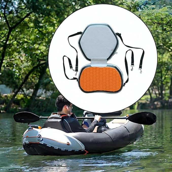 Inflatable Kayak Seat, Paddle Board Seat, Boat Seat, Canoe Backrest Seat for Kayak Surfboard
