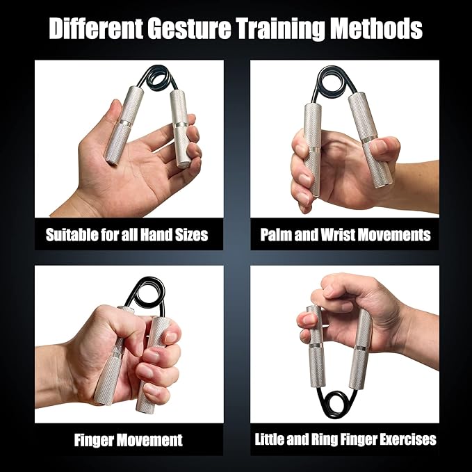 Grip Strength Trainer 6 Pack,100LB-350LB Hand Exerciser Gripper Forearm Finger Strengthener Non-Slip Suitable for Hand Rehabilitation Finger Strength Training, Muscle Building, Home Gym