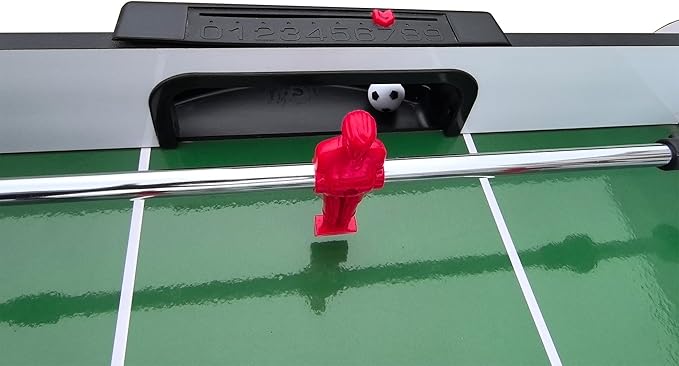 Foosball Table, 52.75'' Home Arcade Table Soccer with 4 Balls and Manual Scorer, Competition Foosball Table Set for Family Game Room, Adult Rrec Room, Basements or Bar