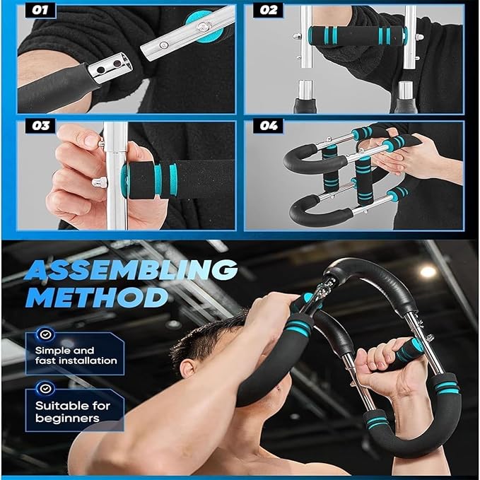 Twister Arm Trainer,Adjustable Chest Workout Equipment,Arm Trainer,Forearm Strengthener Tainer,Portable Power Arm Exercise Equipment for Home Fitness Equipment