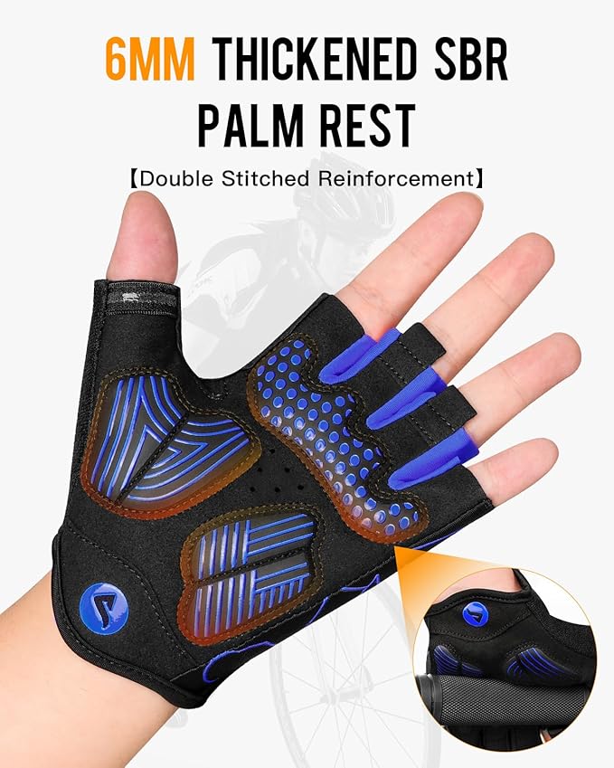 ATERCEL Cycling Gloves - Men's Bicycle Gloves for Cycling, Workout, Gym, Training, Weight Lifting, Outdoor, Dirt Bike, Mountain Bike, Riding