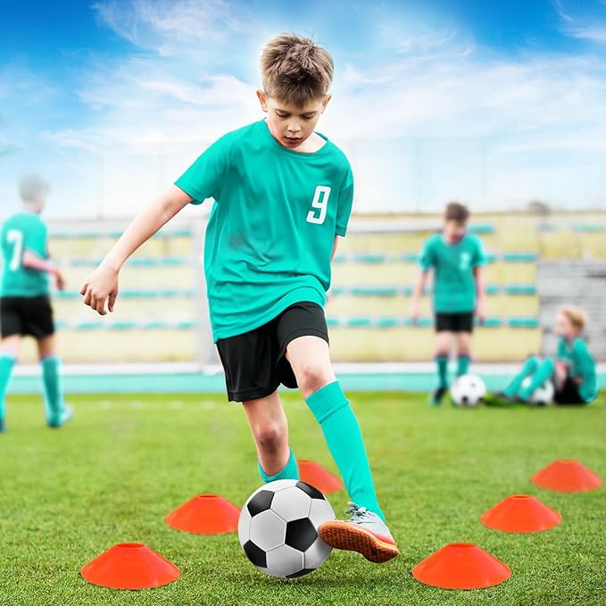 Kids Soccer Goals for Backyard Set - 2 of 4' x 3' Portable Soccer Goal Training Equipment, Pop Up Toddler Soccer Net with Soccer Ball, Soccer Set for Kids, Youth Outdoor Games, Sports, Play