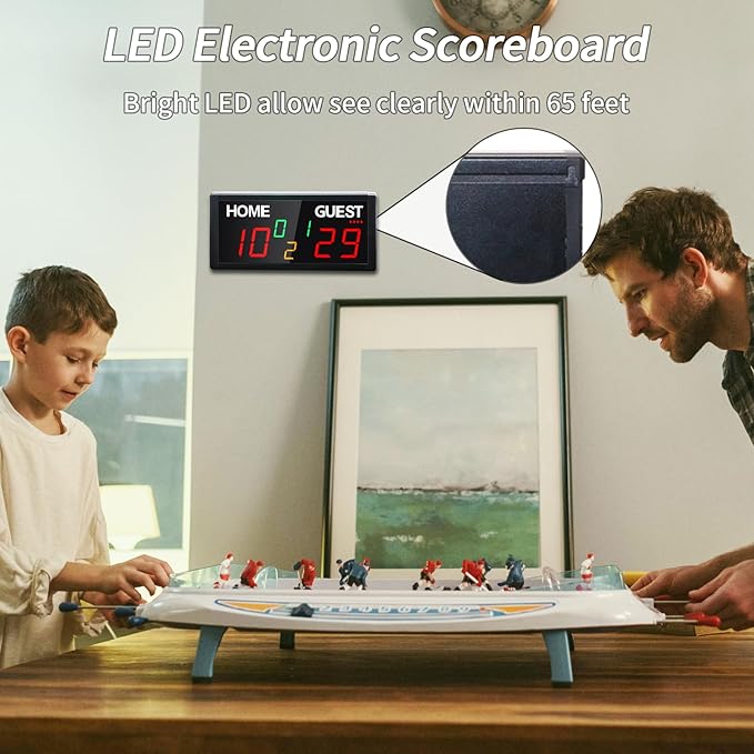 Portable Wireless Digital Scoreboard with Remote Control - Bright LED Display, Multiple Sport Modes & Long Battery Life for Outdoor/Indoor Games, Volleyball, Basketball, Cornhole, Pickleball