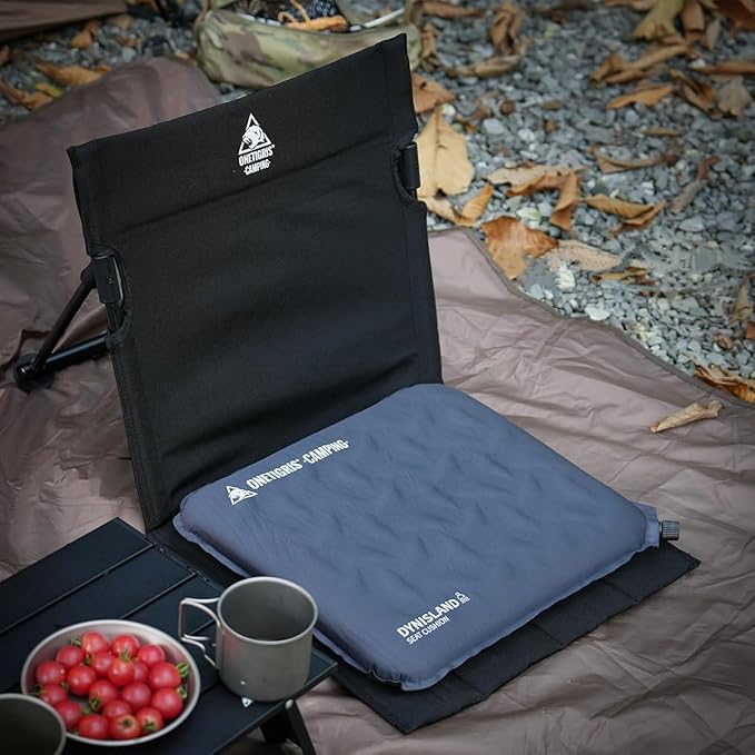 ONETIGRIS Inflatable Seat Cushion - Lightweight & Waterproof Inflatable Camping Seat Cushion Travel Cushion Stadium Seat Office Chair Car Pad