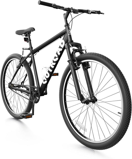 Beterland 26 Inch Mountain Bike, 1/7/21 Speed Comfort Bike wth Dual V Rakes, Bikes for Adults with Front Suspension and High Carbon Steel Frame, Bicycle with Adjustable Ergonomic Seat