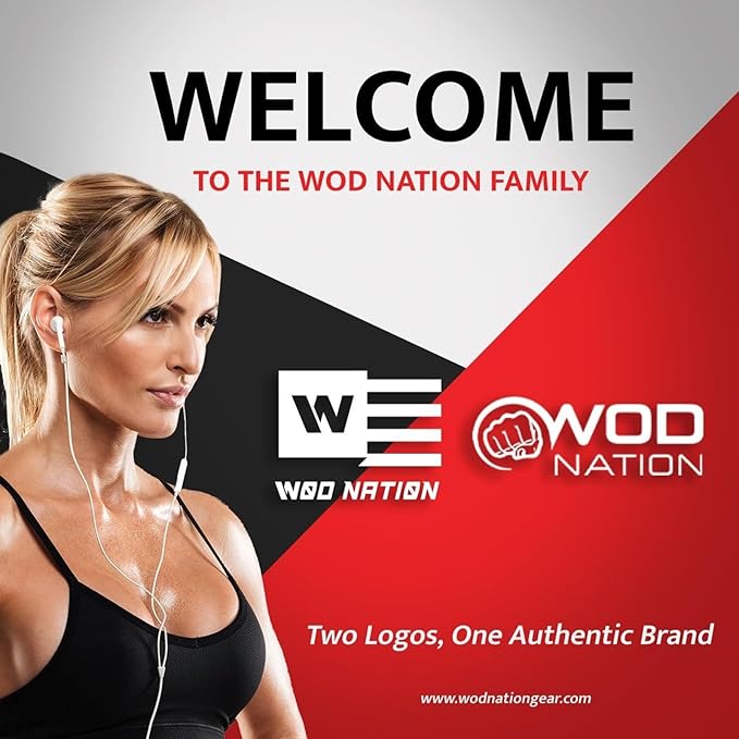 WOD Nation Ab Roller - Black & Red, Modern Core Fitness Equipment for Home Gym & Travel - Ab Wheel for Workout & Core Stability