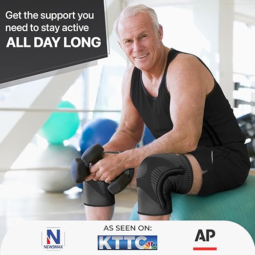 DR. BRACE ELITE Knee Brace with Size Stabilizer (2 Pack) Knee Brace for Women & Men, Workout, Sports, Daily Knee Compression Sleeve for Maximum Knee Pain Support & Fast Recovery (Pluto, Small)