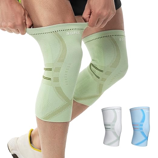Compression Knee Brace for Women & Men, 2 Pack AOCELL Knee Sleeve Support for Knee Joint Pain Relief, ACL, Meniscus Tear, Arthritis - Breathable for Workout, Running, Gym, Sports, Fitness XXL