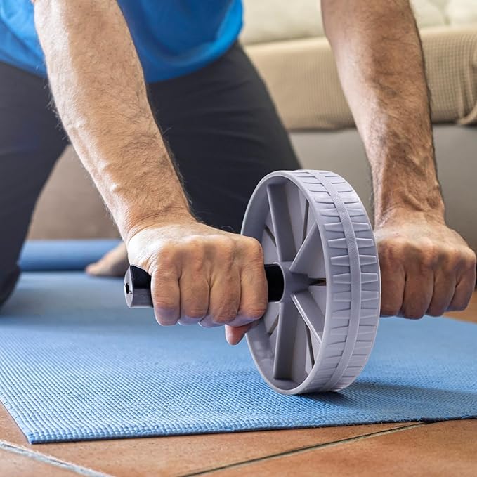 Exercise Roller Wheel, AB Workout Equipment For Home, Abdominal Wheel Workout, Sturdy AB Workout Equipment, Abdominal Exercise Roller, Strength Training Roller Wheel For Beginners, Home And Gym Exerci