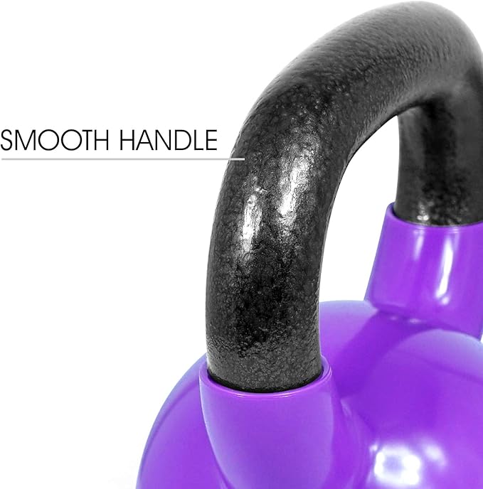 Yes4All Kettlebell Set Vinyl Coated Weights Combo for Full Body Workout Equipment Push up, Grip Strength Training, Dumbbell Weights Exercises