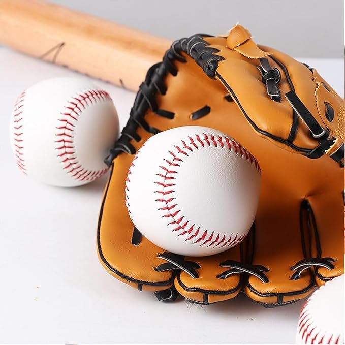 2 Pack Blank Baseballs Solid Cork Core, 9 Inch Baseball Balls Unmarked Autographs Baseball for League Play, Pitching, Hitting, Batting, Fielding, Autograph, Gifts