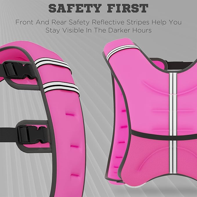 Soozier Body Weighted Vest with Pocket, Soft Skin-Friendly Weighted Workout Vest, Adjustable Weighted Running Equipment, 17.6 lbs.