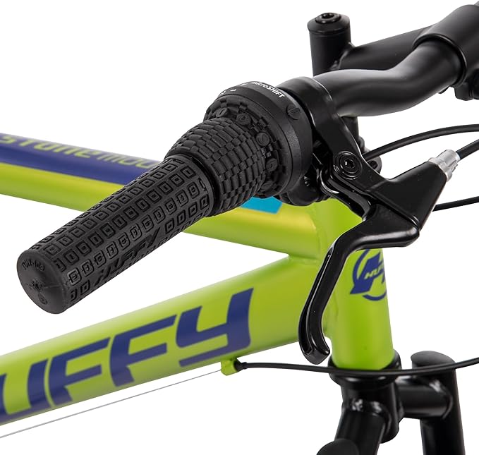 Huffy Stone Mountain Hardtail Mountain Bike for Boys/Girls/Men/Women, 20"/24"/26" Sizes, 6 or 21 Speed Shimano Twist Shifting, Front or Dual Suspension, Comfort Saddle, Sleek Colors