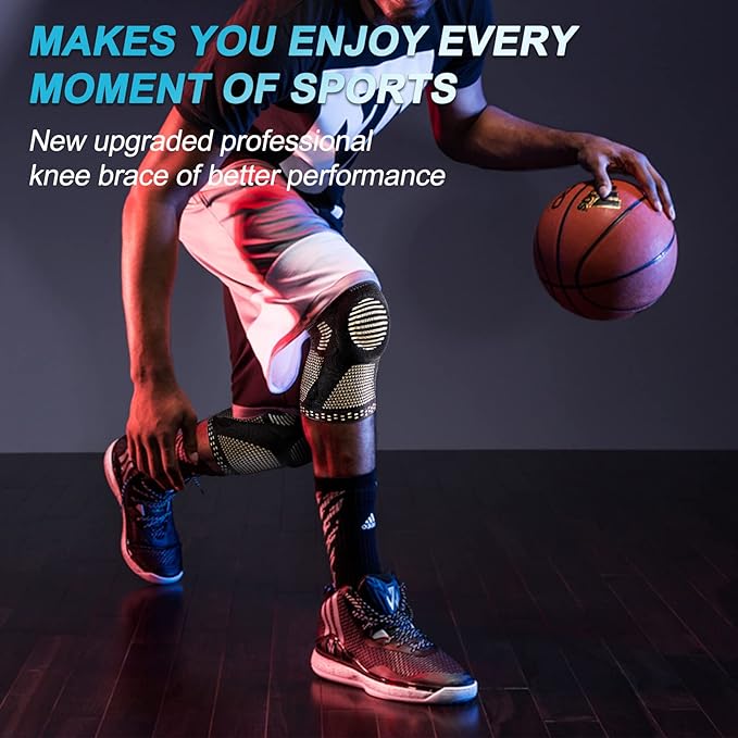 NEENCA Professional Knee Brace for Pain Relief, Medical Knee Support with Patella Pad & Side Stabilizers, Compression Knee Sleeve for Meniscus Tear, ACL, Joint Pain, Runner, Workout - FSA/HSA APPROVED