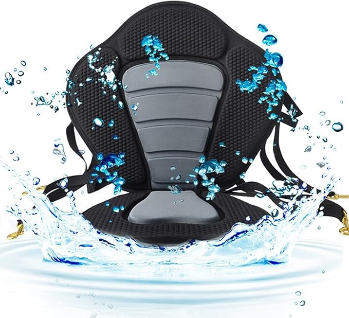 Kayak Seat Padded Inside Kayak for Seat with Back for Sit on, Inflatable Stand Up Paddle Board, Fishing Boat Detachable for