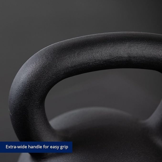 Titan Fitness Cast Iron Kettlebell, Single Piece Casting, KG and LB Markings, Full Body Workout