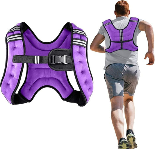 Weighted Vest Weight Vest for Men Women Kids Weights Included, Body Weight Vests Adjustable for Running, Training Workout, Jogging, Walking