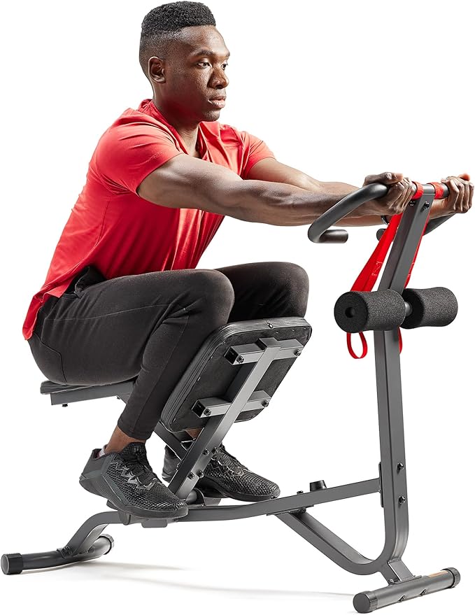 Sunny Health & Fitness Full Body Traction & Stretch Decompression Bench/Table Machine for Lumbar Stretching, Lower Back Pain Relief, Improved Posture Correction, Rehab, Spinal Compression, Flexibility