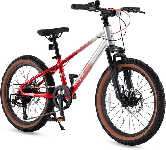 RoyalBaby Kids Mountain Bike for Boys and Girls, Ultra-Light Aluminum 20-24 Inch Wheel Bicycle for 6-14 Years Old Children, 7/21-Speeds Drivetrain