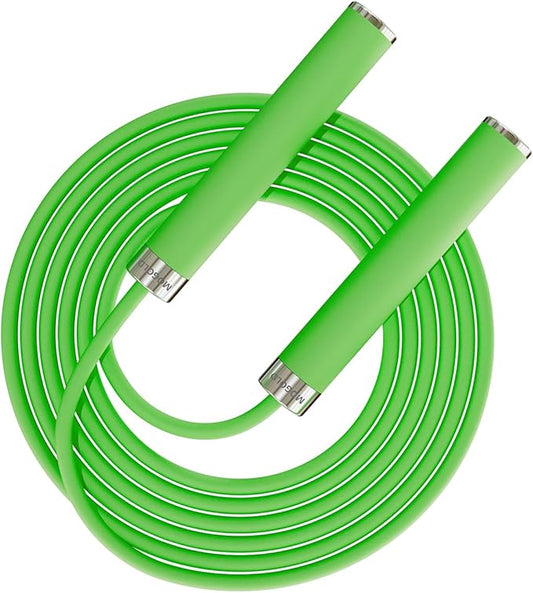 Adjustable Jump Rope for Home Fitness - 5mm PVC Cord with Ball Bearings, Anti-Slip Rubber& Alloy Handles for Beginners, Weight Loss Workout in Home/School/Gym