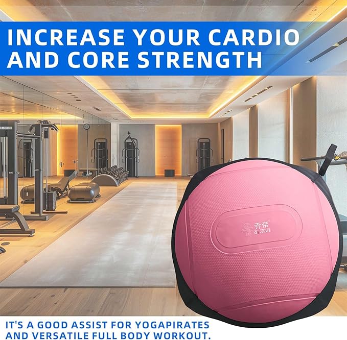 Balance Ball Home Workout Equipment, 27.5/31.5 inch Exercise Ball Balance Trainer, Stability Ball for Exercise, Half Balance Ball Strength Training Equipment for Cardio and Core Training