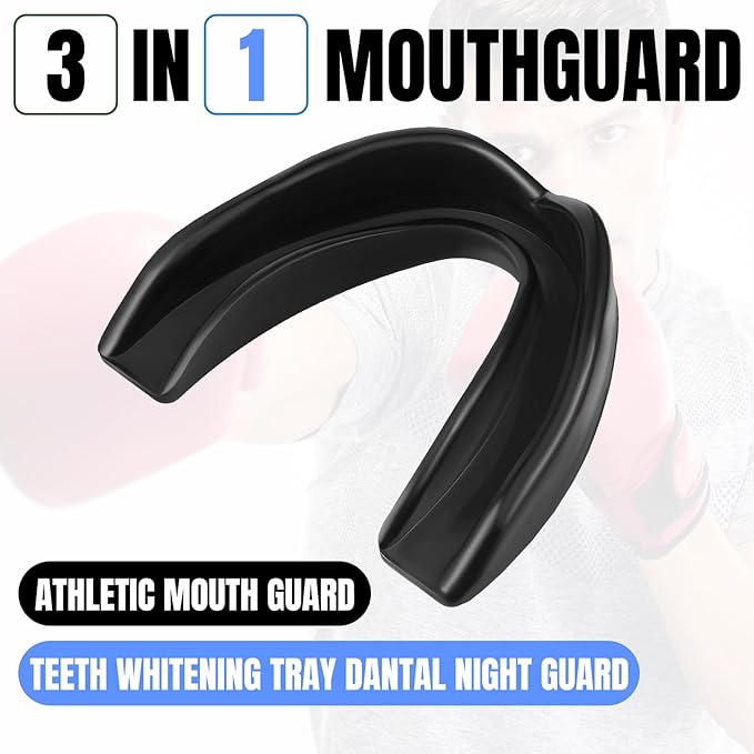 Kathfly 50 Pcs Football Mouth Guards Bulk Sports Mouth Pieces Protection Silicone Athletic Braces Football Accessories Teeth Armor Adult Teenager Teeth Armor for Boxing Basketball Hockey