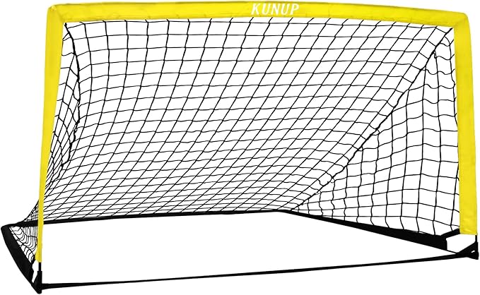 5×3 6x4 9x5 FT Portable Kids Soccer Goal for Backyard, Foldable Soccer Practice Net with Carrying Bag for Toddler Youth Adult Pop Up Soccer Training Equipment Indoor and Outdoor Sports Game